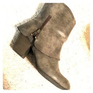 Gray boots